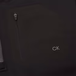 Calvin Klein Mens 2022 Delta Half Zip Moisture Wicking Midlayer Golf Sweater - 2XL, Black