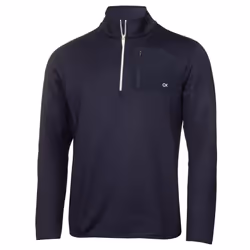 Calvin Klein Mens 2022 Delta Half Zip Moisture Wicking Midlayer Golf Sweater - 2XL, Navy