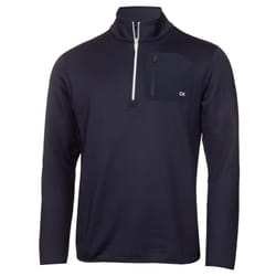 Calvin Klein Mens 2022 Delta Half Zip Moisture Wicking Midlayer Golf Sweater - 2XL, Navy