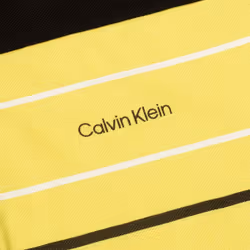 Calvin Klein Mens 2023 Blackwater Sustainable Easy Care Golf Polo Shirt - M, Acid Yellow