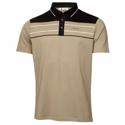 Calvin Klein Mens 2023 Blackwater Sustainable Easy Care Golf Polo Shirt - S, Camouflage Green