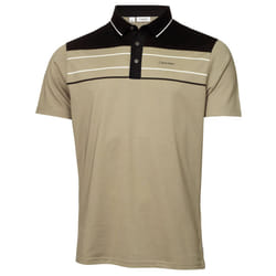 Calvin Klein Mens 2023 Blackwater Sustainable Easy Care Golf Polo Shirt - S, Camouflage Green