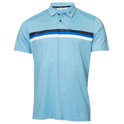 Calvin Klein Mens 2023 Parker Moisture Wicking Lighweight Golf Polo Shirt - S, Boysenberry Blue