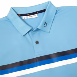 Calvin Klein Mens 2023 Parker Moisture Wicking Lighweight Golf Polo Shirt - S, Boysenberry Blue