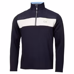 Calvin Klein Mens Danvers 1/4 Zip Stretch Insulated Golf Sweater - XL, Navy