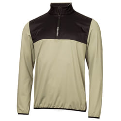 Calvin Klein Mens 2023 Malden 1/4 Zip Stretch Fabric Insulated Golf Sweater - L, Camouflage Green