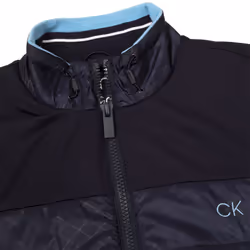 Calvin Klein Mens 2023 Malden Hybrid Water Repellent Thermal Golf Jacket - 2XL, Navy