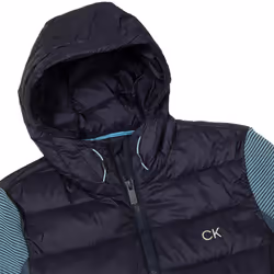 Calvin Klein Mens 2023 Dynamo Hooded Performance Stretch Fabric Golf Jacket - M, Navy