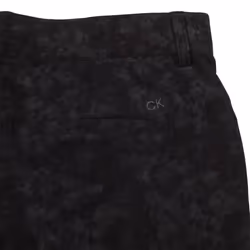 Calvin Klein Mens 2023 Printed Genius Four Way Stretch Breathable Golf Shorts - 34" Waist, Black