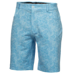 Calvin Klein Mens 2023 Printed Genius Four Way Stretch Breathable Golf Shorts - 34" Waist, Boysenberry Blue