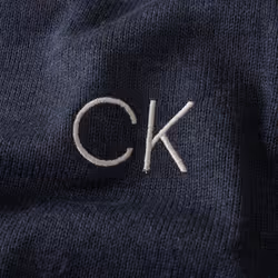 Calvin Klein Mens 2022 V-Neck Tour Durable Comfort Golf Sweater - L, Navy Marl