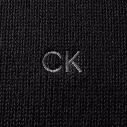 Calvin Klein Mens 2023 Knit Cotton 1/2 Zip Golf CK Top Sweater - XXXXXL, Black