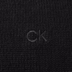 Calvin Klein Mens 2023 Knit Cotton 1/2 Zip Golf CK Top Sweater - XXXXXL, Blackout