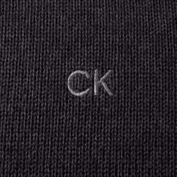 Calvin Klein Mens 2023 Knit Cotton 1/2 Zip Golf CK Top Sweater - XXXXXL, Charcoal