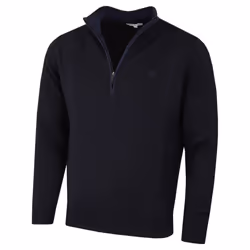 Calvin Klein Mens 2023 Knit Cotton 1/2 Zip Golf CK Top Sweater - XXXXXL, Midnavy