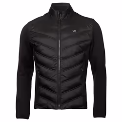 Calvin Klein Mens Frontera Insulated Breathable Hybrid Golf Jacket - L, Black
