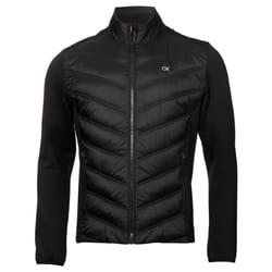 Calvin Klein Mens Frontera Insulated Breathable Hybrid Golf Jacket - L, Black