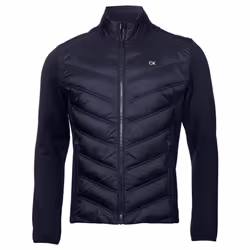 Calvin Klein Mens Frontera Insulated Breathable Hybrid Golf Jacket - 2XL, Navy
