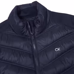 Calvin Klein Mens Frontera Moisture Wicking Full Zip Hybrid Golf Gilet - S, Navy