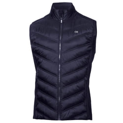 Calvin Klein Mens Frontera Moisture Wicking Full Zip Hybrid Golf Gilet - 2XL, Navy