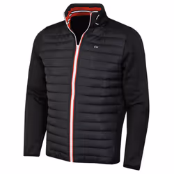 Calvin Klein Mens 2022 CK Hybrid Insulate Lightweight Golf Jacket - 3XL, Black/Red
