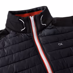 Calvin Klein Mens 2022 CK Hybrid Insulate Lightweight Golf Jacket - 3XL, Black/Red