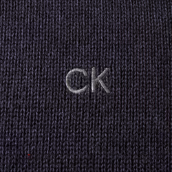 Calvin Klein Mens 2023 Knit Cotton 1/2 Zip Golf CK Top Sweater - XXXXXL, Navy Marl