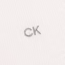 Calvin Klein Mens 2023 Knit Cotton 1/2 Zip Golf CK Top Sweater - XL, White Sport