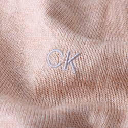 Calvin Klein Mens 2022 Crew Neck Cotton Breathable Golf Sweater - M, Caramel Marl