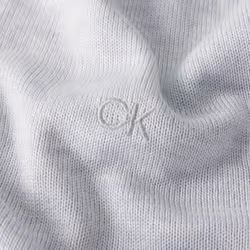Calvin Klein Mens 2022 Crew Neck Cotton Breathable Golf Sweater - 2XL, Light Blue Marl
