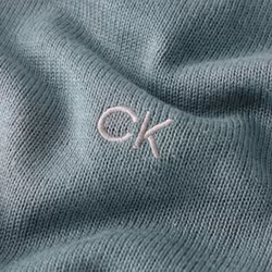 Calvin Klein Mens 2022 Crew Neck Cotton Breathable Golf Sweater - M, Sage