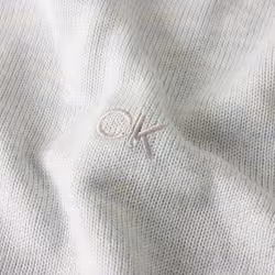 Calvin Klein Mens 2022 V-Neck Soft Cotton Easy Care Golf Sweater - L, Light Blue Marl