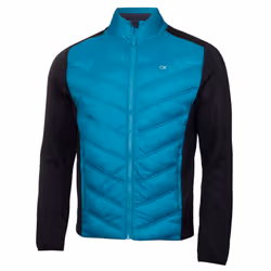 Calvin Klein Mens Frontera Insulated Breathable Hybrid Golf Jacket - L, Caribbean