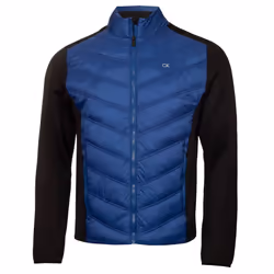 Calvin Klein Mens Frontera Insulated Breathable Hybrid Golf Jacket - S, Royal