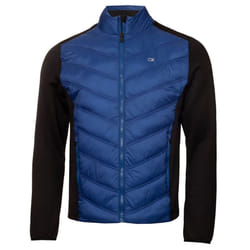 Calvin Klein Mens Frontera Insulated Breathable Hybrid Golf Jacket - S, Royal