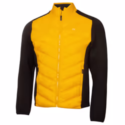 Calvin Klein Mens Frontera Insulated Breathable Hybrid Golf Jacket - S, Mustard