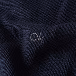 Calvin Klein Mens 2022 Knit Crew Neck Cotton CK Golf Sweater - 4XL, Navy