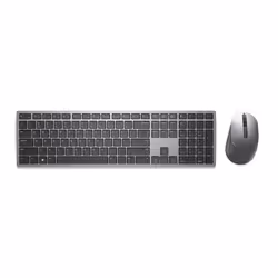 DELL KM7321W, Full-size (100%), Wireless, RF Wireless + Bluetooth, QWERTY, Grey, Titanium, Mouse included