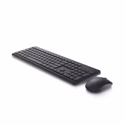 DELL KM3322W, Wireless, RF Wireless, Plunger key switch, AZERTY, Black, Mouse included
