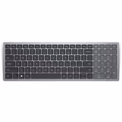 DELL KB740, Full-size (100%), Wireless, RF Wireless + Bluetooth, Scissor key switch, QWERTY, Grey, Black