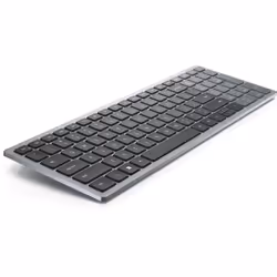 DELL KB740 keyboard Office RF Wireless + Bluetooth QWERTZ German Grey, Black