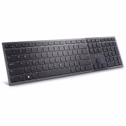DELL KB900, Full-size (100%), Wireless, RF Wireless + Bluetooth, Scissor key switch, QWERTY, Graphite