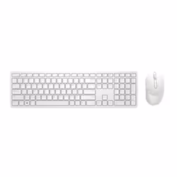DELL KM5221W, Full-size (100%), Wireless, RF Wireless, QWERTZ, White, Mouse included