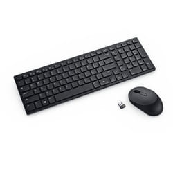 DELL KM555 keyboard Mouse included Universal RF Wireless + Bluetooth QWERTZ Czech, Slovakian Black