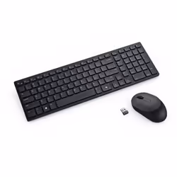 DELL KM555 keyboard Mouse included Universal RF Wireless + Bluetooth QWERTZ Czech, Slovakian Black