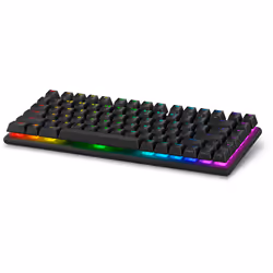 Alienware Pro Wireless Gaming Keyboard, 75%, Wired & Wireless, USB + RF Wireless + Bluetooth, Mechanical, RGB LED, Black