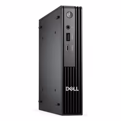 DELL Pro QCM1250 Intel® Core™ i3 i3-14100T 8 GB DDR5-SDRAM 512 GB SSD Windows 11 Pro Micro PC Mini PC Black