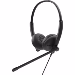 DELL WH125, Wired, Calls/Music, 20 - 20000 Hz, 125 g, Headset, Black