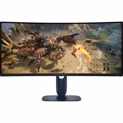 Alienware AW3425DWM, 86.4 cm (34"), 3440 x 1440 pixels, Wide Quad HD, LCD, 4 ms, Black, Blue