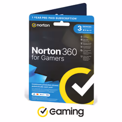 Norton 360 for Gamers Internet Security with VPN 3 Devices 12 Month Su
